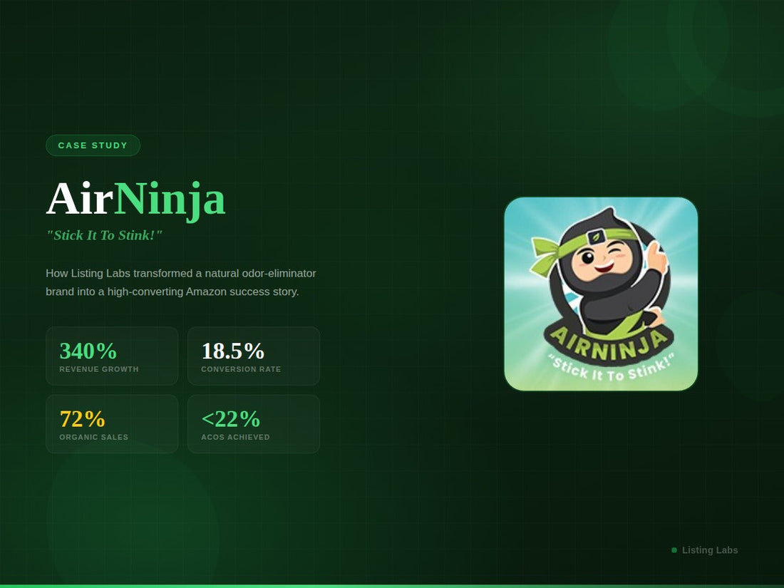 AirNinja Amazon Case Study | 340% Growth in 6 Months